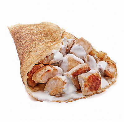 Блин с куриным мясом под соусом в БлинБери по цене 89