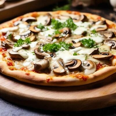 Грибная пицца в Уголок вкуса №1 по цене 900 ₽