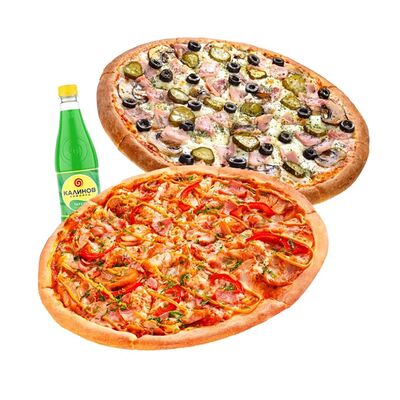 Комбо 2 пиццы и лимонадв Lava Pizza по цене 1599 ₽