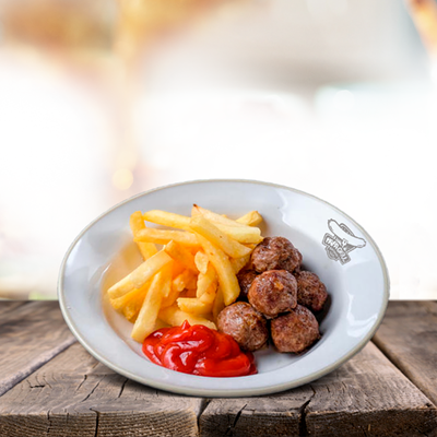 Митболлсы с картофелем фри в Papa Grill по цене 227