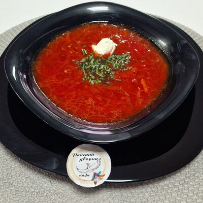 Борщ с курицейв Райский дворик по цене 280 ₽