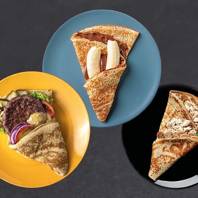 Комбо для всей семьи (Бургер, Гурмэ и Банан) в Mистер Блин по цене 1445 ₽