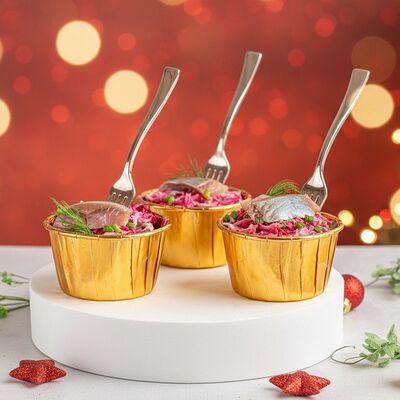 Салат сельдь по шубой 12 штук в KanapeFest по цене 2210 ₽