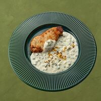 Стейк из индейки в грибном соусе в Шашлычара