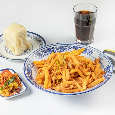 Комбо Жареный картофель с курицей в Lanzhou по цене 4320 ₸