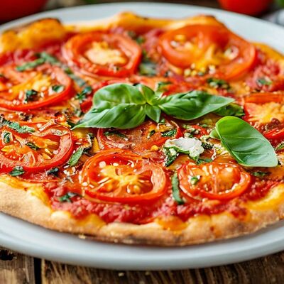 Пицца с томатами и базиликом в Caffe ITALYA pizza & pasta по цене 1060 ₽