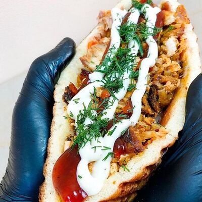 Люля-кебаб в лепешке в Шаурма от души по цене 440 ₽