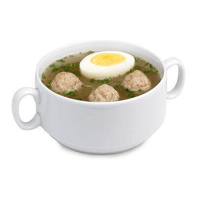 Суп куриный с фрикадельками и яйцом в Жар Пицца по цене 155 ₽