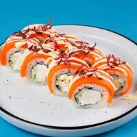 Филадельфия с креветкойв Дарк лава