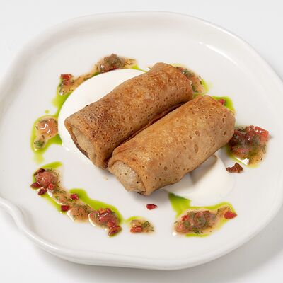 Блинчики с ветчиной и сыром в Неспешник по цене 675 ₽