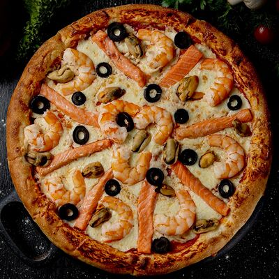 Пицца Морской бум 30 см в Hot Pizza по цене 1220 ₽