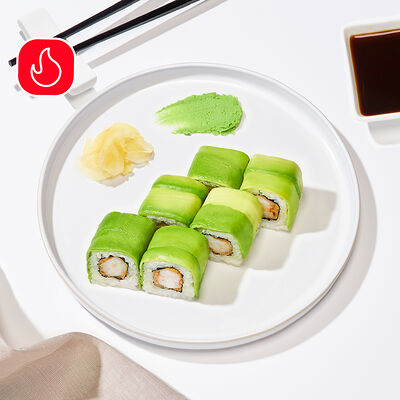 Ролл с креветкой и авокадо в Много лосося по цене 550