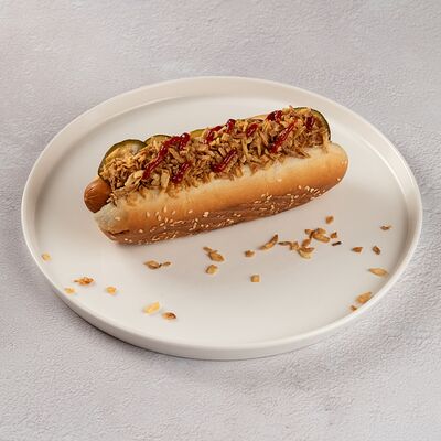 Датский хот-дог с куриной колбаской в Сабирос по цене 410 ₽