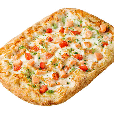 Пицца с лососем и соусом песто Римское в Domino Pizza по цене 999 ₽
