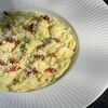 Паста Орзо с гребешками, креветками и вялеными томатами в Berberry & ptichka по цене 750