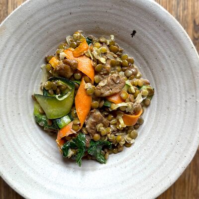 Чечевица с белыми грибами в Без рецепта по цене 1160 ₽