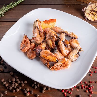 Креветки жареные в Домашний очаг по цене 690 ₽