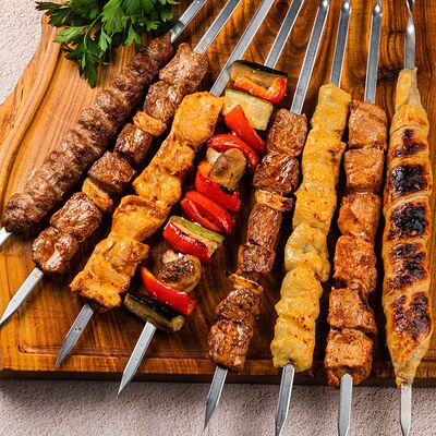 Шашлык из телятины в Омар Хайям Европа и Азия по цене 730 ₽