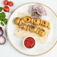 Молодой картофель с курдюком в Строгинская гавань