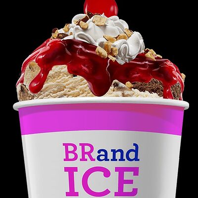 Десерт Сандей из 2 шариков в BRandICE по цене 449 ₽