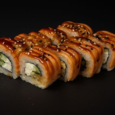 Запеченный ролл Филадельфия в Гастробар ЖАРА по цене 710 ₽