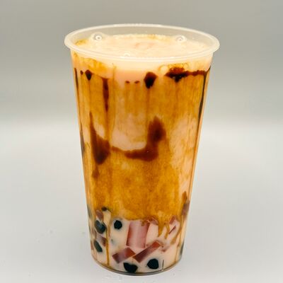 Клубничный пломбир в КРАШ Bubble Tea по цене 420 ₽