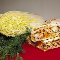 Логотип Полметра шаурмы