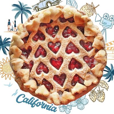 Калифорнийский клубничный пай в Машенькины пироги по цене 1050 ₽