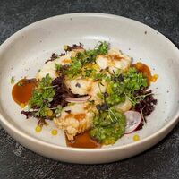 Треска Темпура с огуречной сальсой в Игристые