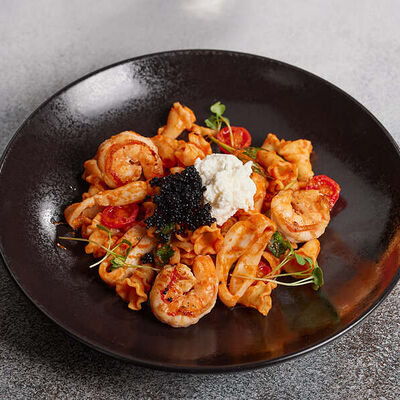 Кампанелле Маринара с морепродуктами, икрой палтуса и страчателлой в Family Grill по цене 780 ₽