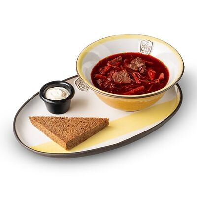 Борщ с отварной говядиной в Ян Примус по цене 795 ₽