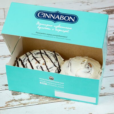 Синнапак 2 булочки Ассорти в Синнабон по цене 830 ₽