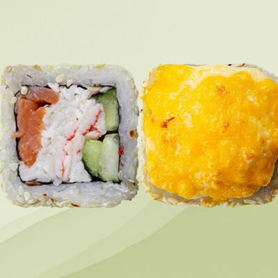 Запеченный лосось-краб в Ёлы Роллы по цене 610 ₽