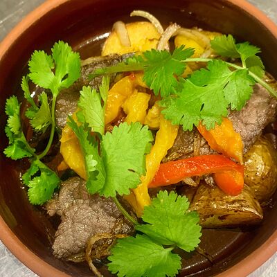 Жареха с говядинойв Русский паб по цене 790 ₽