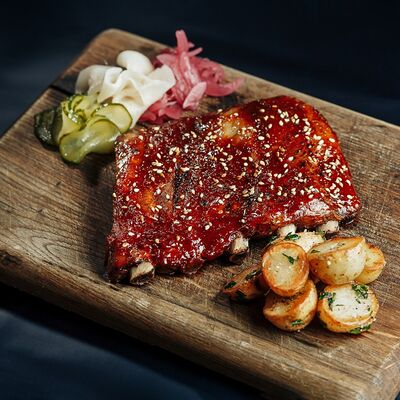 Свиные ребра BBQ в Потроха по цене 579