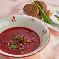 Борщ с говяжьими щёчками в Пшеница