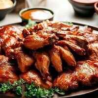 Крылья куринные BBQ в PlutuS Resto Club