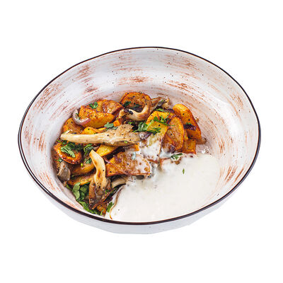 Картофель жареный с грибами в ИТЛЕ Стейк-кафе Halal по цене 300