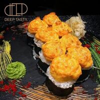 Ролл запеченный с гребешком в Deep Tasty