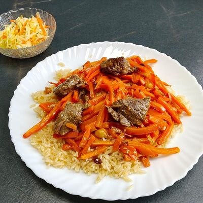 Самаркандский плов в Плов халяль 1 по цене 450 ₽