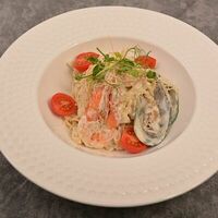 Феттуччине с морепродуктами в Чапай