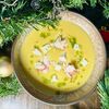 Крем-суп из кукурузы с крабом и шёлковым тофу в Паназия & Суши-рум по цене 390