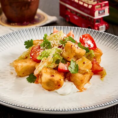 Хрустящие баклажаны в кисло-сладком соусе в Честертон по цене 370 ₽