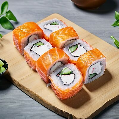 Филадельфия с крабомв Про 100 суши по цене 750 ₽