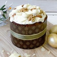 Кулич Пасхальный с орехами и белым шоколадом в ГлавПирог