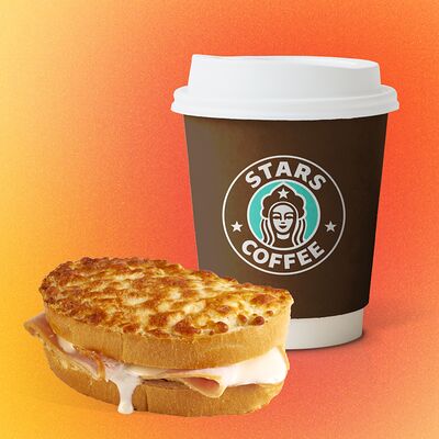 Комбо с сэндвичем в STARS COFFEE по цене 720 ₽