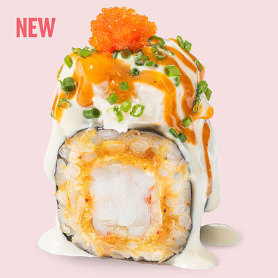 Ролл с креветкой темпура в сливочном соусе в Ricers по цене 790 ₽