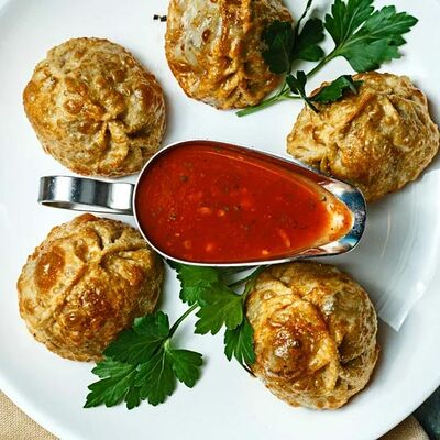 Жареные манты с говядиной и тыквой в Sunduk по цене 1575 ₸