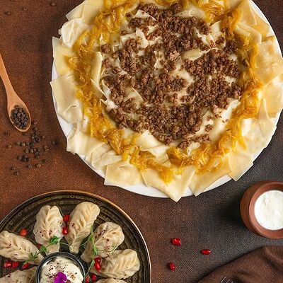 Комбо Хянгяль по-азербайджански, пельмени гюрзя в Почувствуй Вкус Азербайджана по цене 1120 ₽