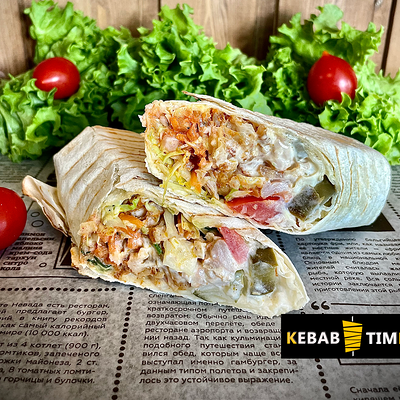 Маленькая шаурма с курицей в Kebab Time по цене 250 ₽